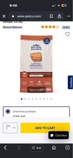 Natural Balance Limited Ingredient Dog Food 24lb