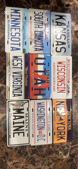 Decorative License Plate Magnets