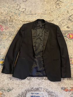 H&M dual fabric tuxedo blazer