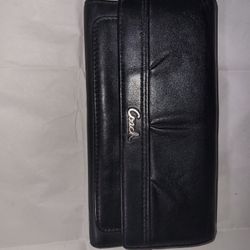 Coach Wallet Black Leather