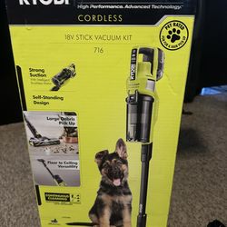 RYOBI 18v stick vacuum kit