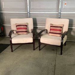 Two beautiful patio chairs