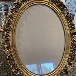 Glass And Wood Frame Vintage