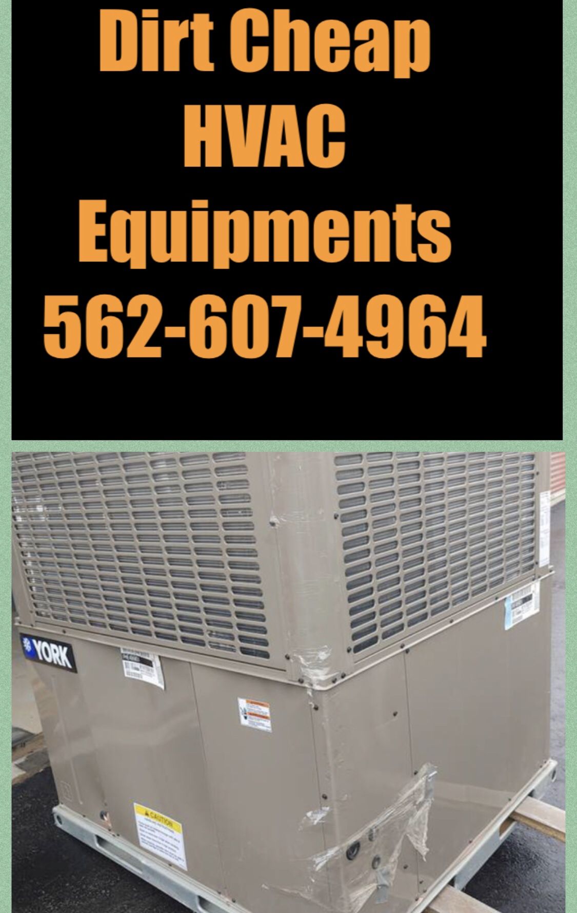 5 Tons York Heat Pump Rooftop Package Unit 208-230v-3ph for Sale in Chino  Hills, CA - OfferUp