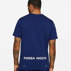 Nike Drake Nocta Forza Navy White Center Swoosh Tee Shirt Streetwear