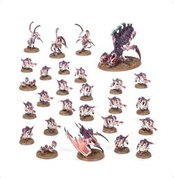 Warhammer 40K Tyranid starter kit assembled with five painted already willing to do commission