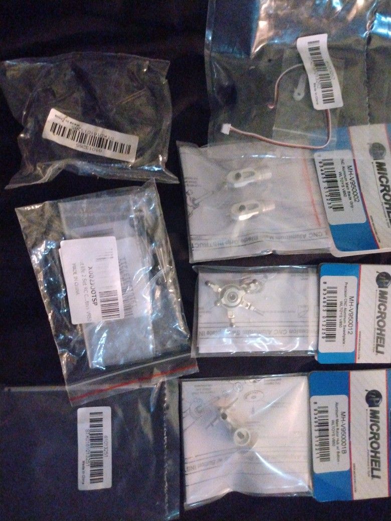 MICROHELI Precision CNC Power Package - Performance Upgrade Parts For WLTOYS V950 Helicopter (Red)