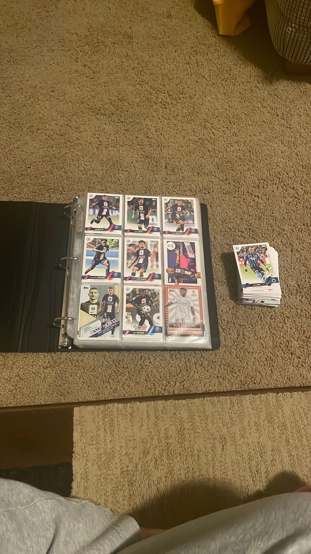 Binder Full Of Soccer Cards An Some More