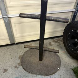 Barbell Olympic Plate Tree Storage Rack