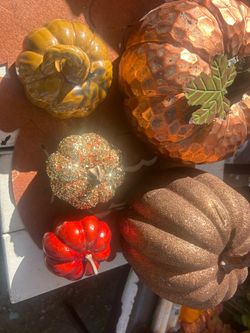 Decorative Fall Pumpkins Set of 20 pieces Halloween decorations