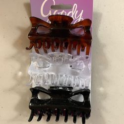 Hair Clips - 3 Large (NEW)