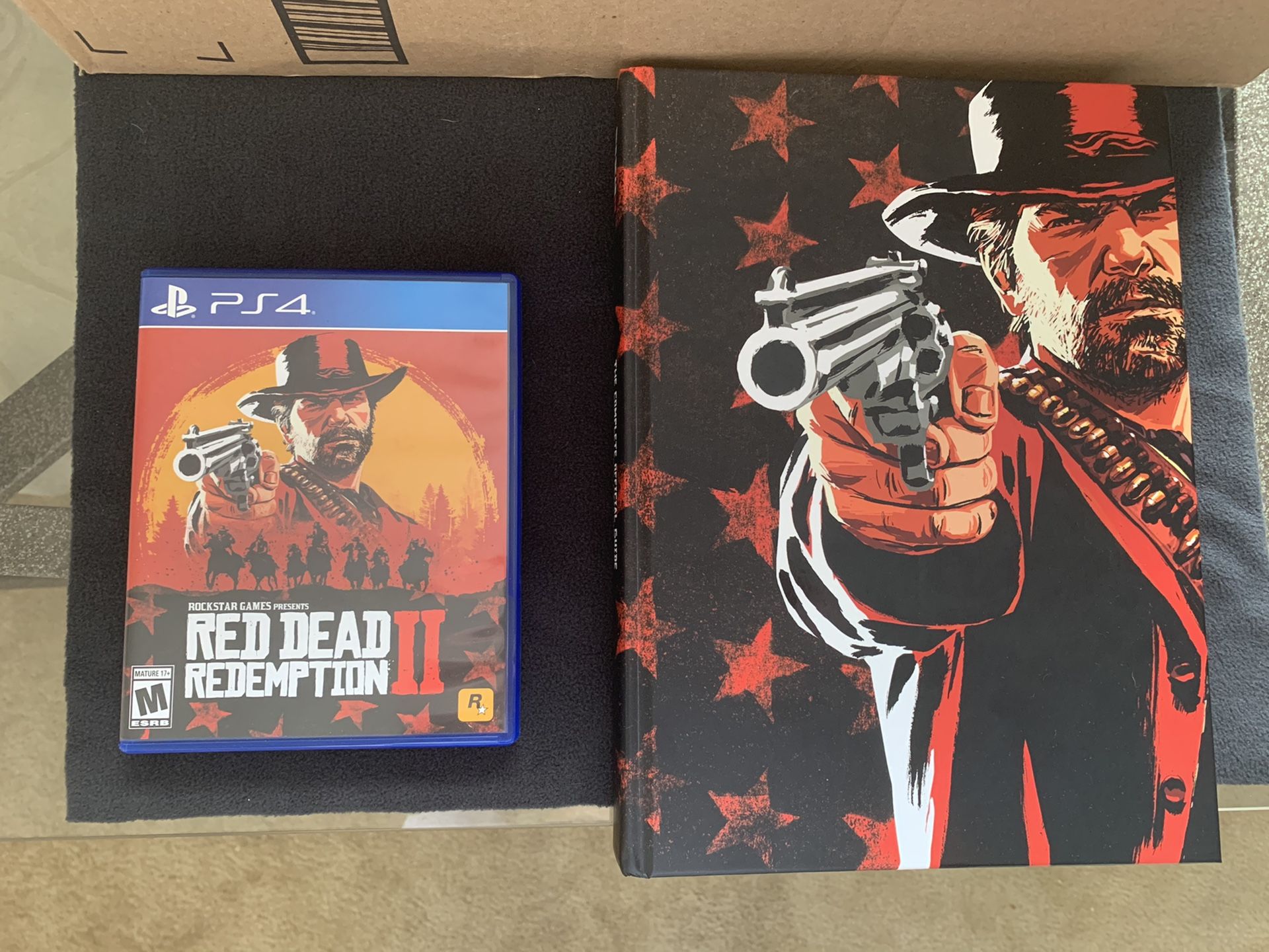 RED DEAD REDEMPTION 2 - for PS4 with POSTER MAP AND COLLECTORS EDITION HARD COVER GUIDE