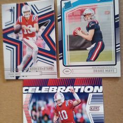 5 , R/S Drake Maya Football Cards .