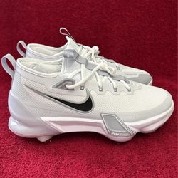 Brand New Nike Force Zoom Trout 9 Elite Metal Baseball Cleats White Men Size 7