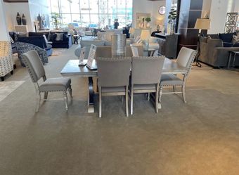 6 person dining table and chairs