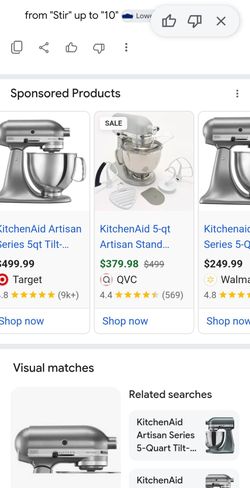 Kitchen Aid mixer
