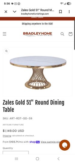 51" round dining table