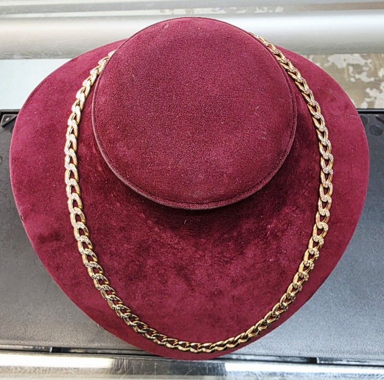 Cuban Link Two Tone Necklace