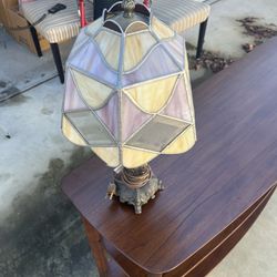 Antique Tiffany Designs Stained Glass Lamp