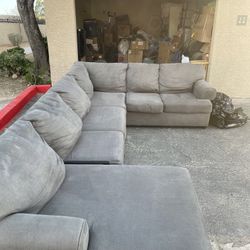 Gray Couch Sectional