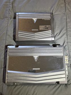 Kenwood Car Amplifiers KAC-5001PS & KAC-2404S