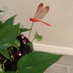  Outdoor Dragonfly Stakes 3D Simulation Dragonfly Stakes for Patio Plants Lawn Decor Stick Flower Pot Garden Decor Art