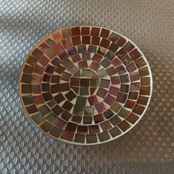 Handcrafted Small Plate Or Candle Holder