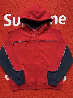 Supreme Piping Zip Up Hoodie  L