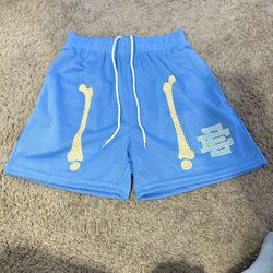 Blue skeleton EE shorts size medium