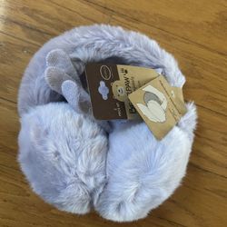NWT Bearpaw Kids' purple Earmuffs & gloves set 
