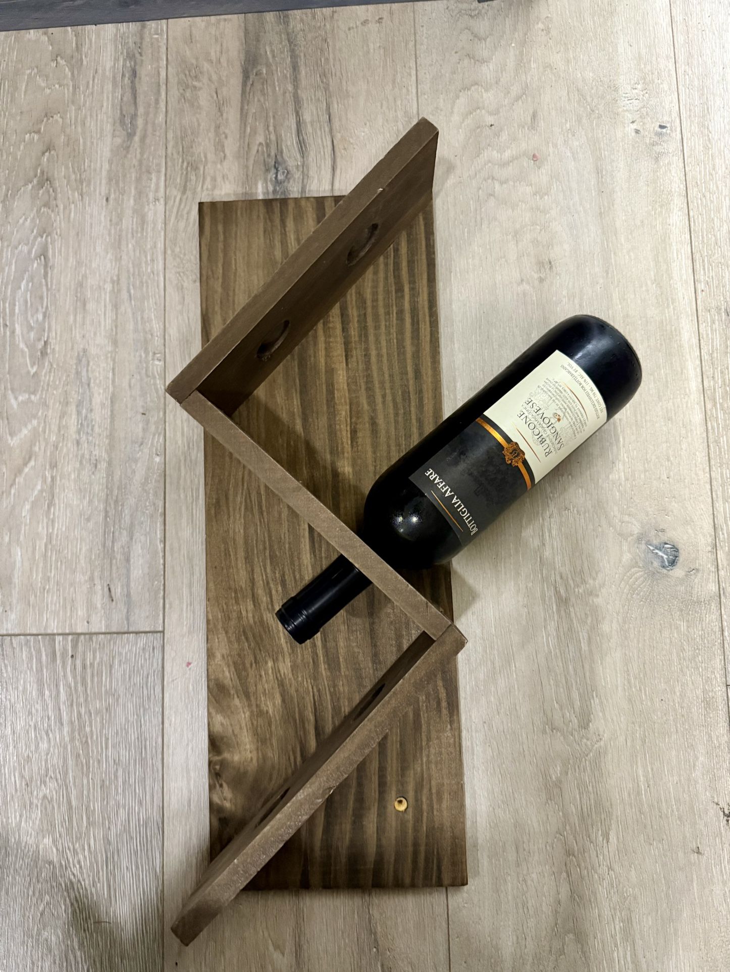 Farmhouse Wall Wine Rack