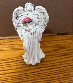 Resin Angel Figurine for Home Accent, Mantel, or Spiritual Decor