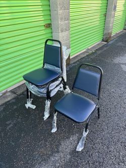Upholstered Banquet Stack Chairs, Pack Of 4 Chairs