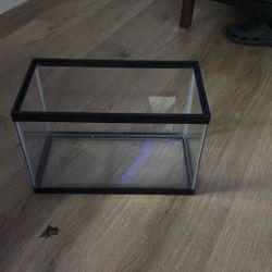 5.5 Gallon Fish Tank , Top Fin 50w Heater And A 5-10 Gallon Filter From Top Fin And Free Goldfish Food .