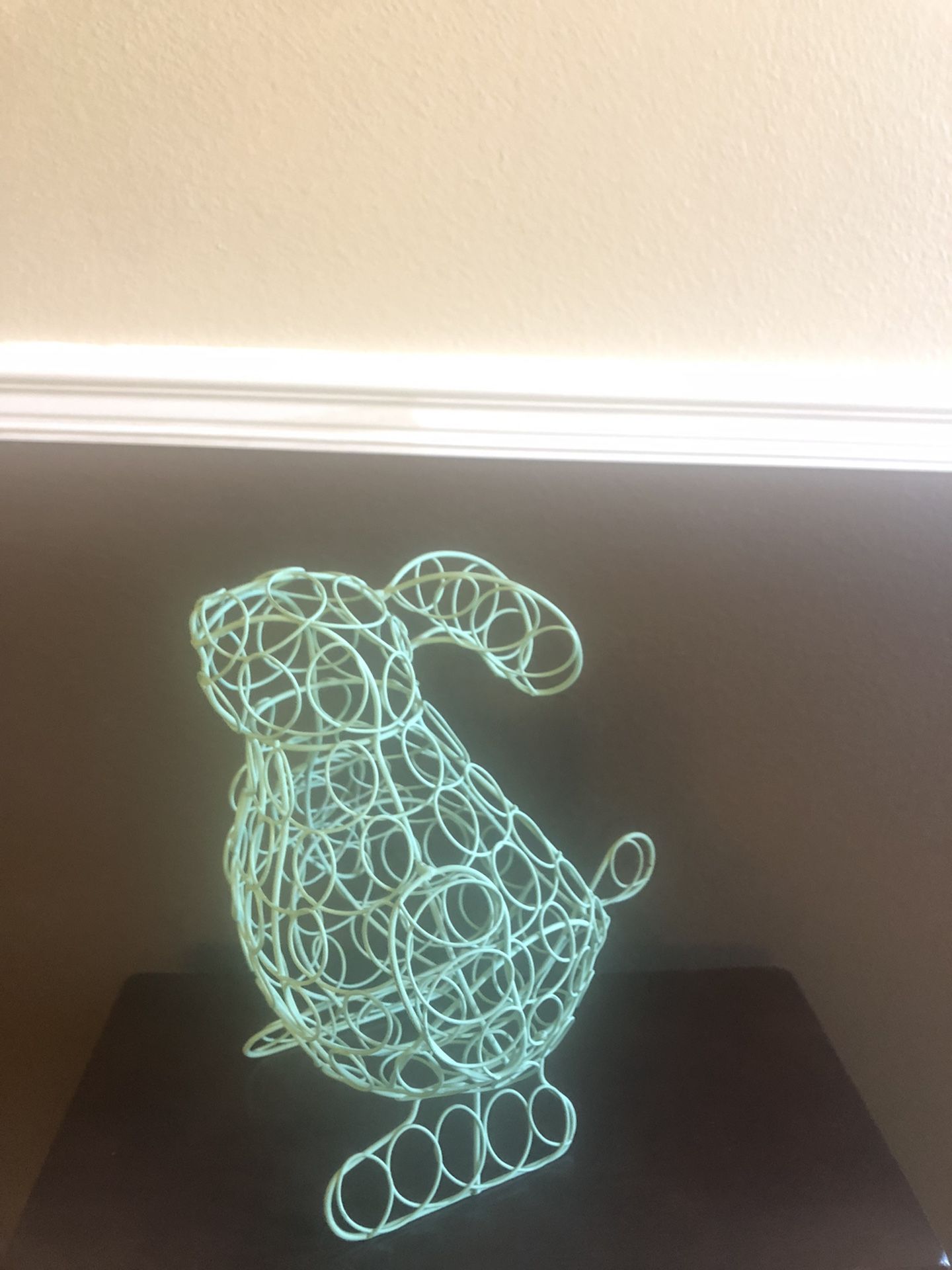 Decorative Wire Frame Rabbit