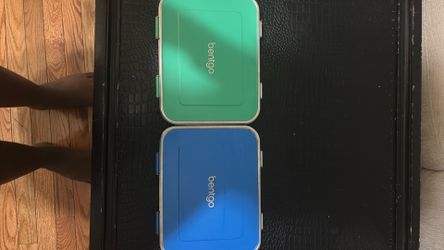 Blue and Green bentgo lunch boxes