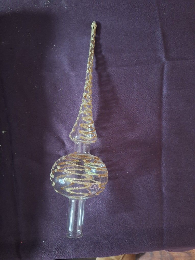 Vintage Blown Glass Tree Topper