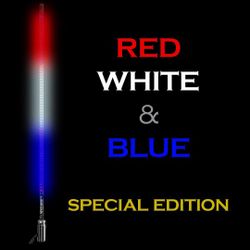 4Ft 5150 Red White Blue Hyper Whip Lights (Pair)