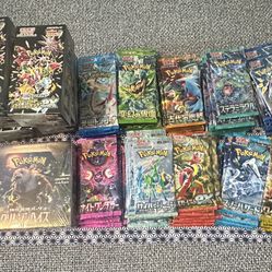 Various Japanese Pokemon Packs Scarlet Violet 