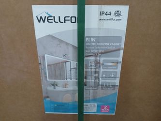 WELLFOR ELIN-W8MCL6030 60-inch by 30-inch lighted medicine cabinet