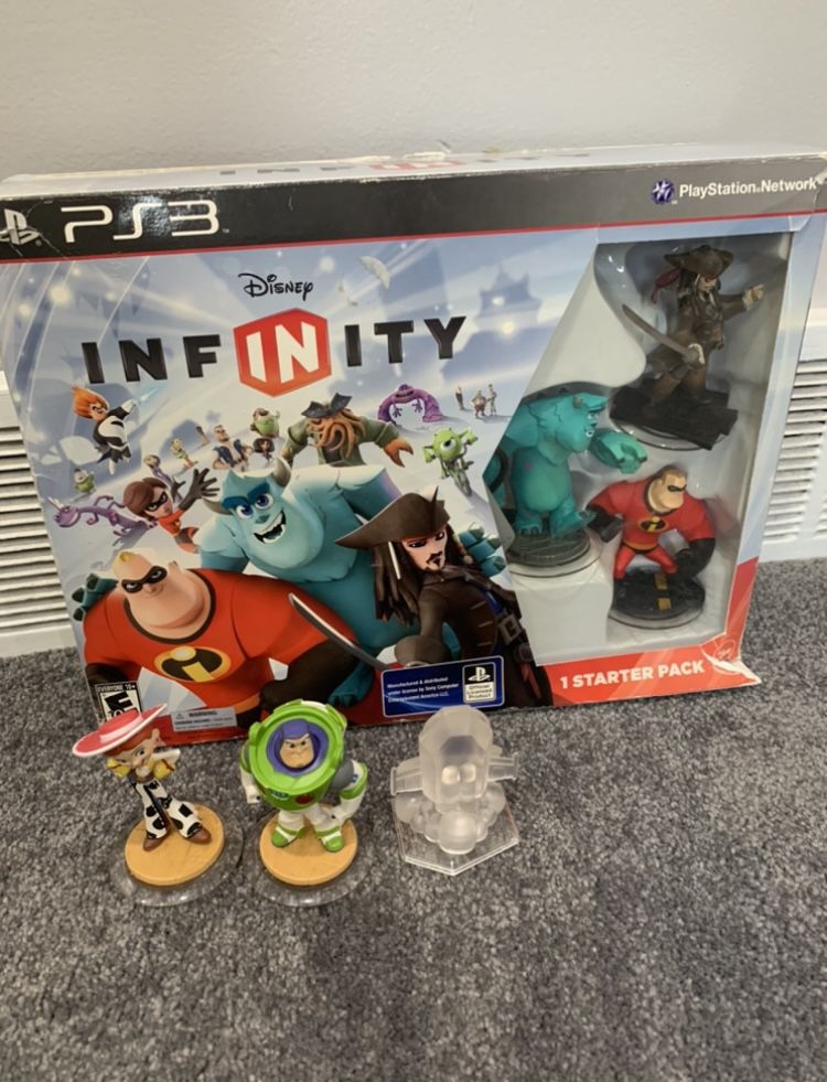 Disney Infinity PS3 Like New with Extra Figures