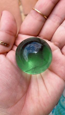 Natural Green Fluorite Sphere 