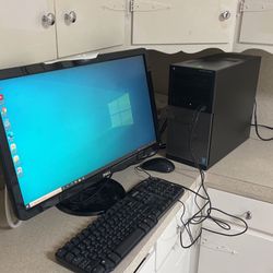 Dell Optiplex 3020 Monitor and Desktop