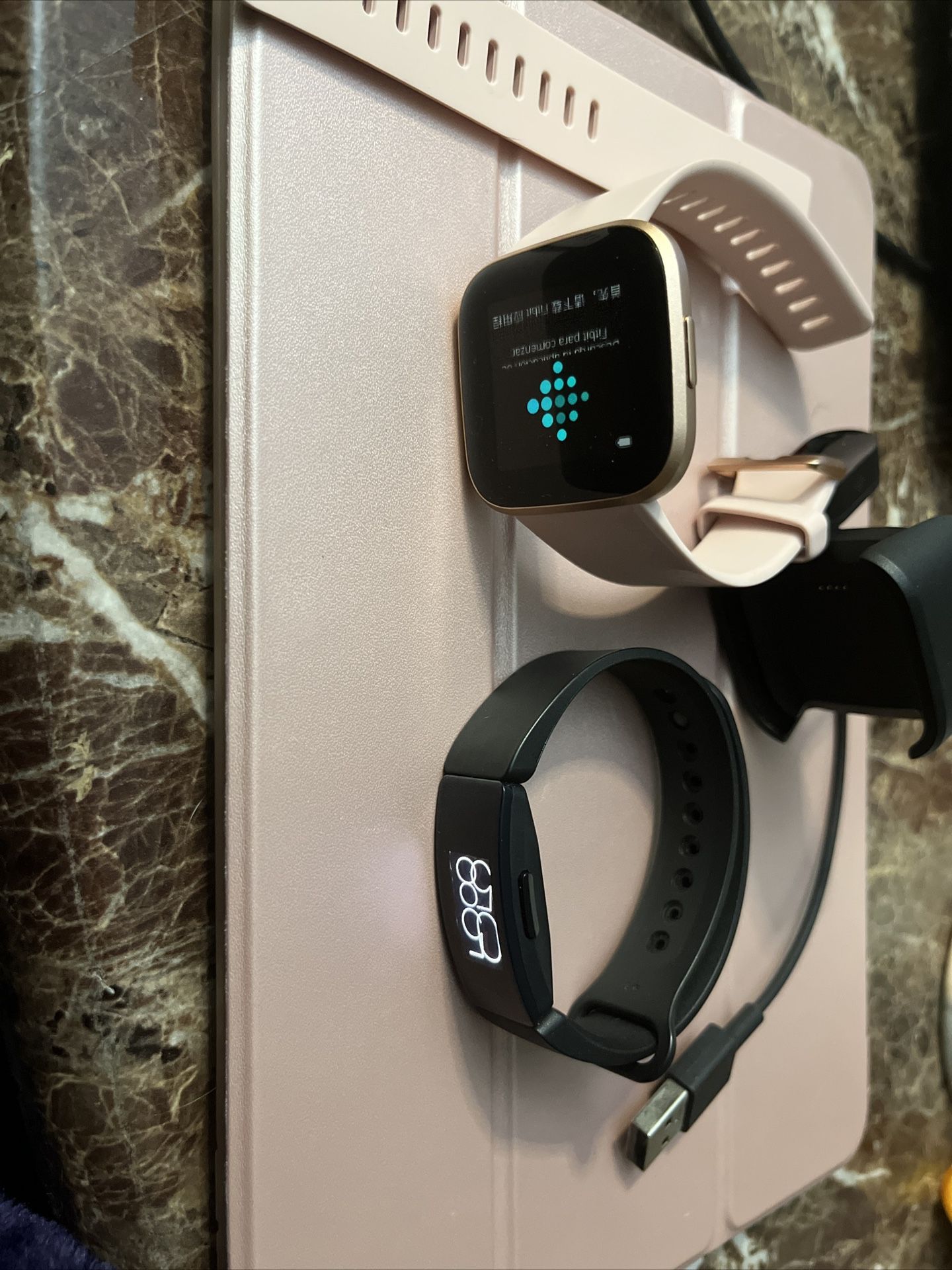 Fitbit Versa 2 Activity Tracker & Fitbit OS Tracker  With chargers And Bands