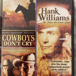 COWBOYS DON’T CRY / HANK WILLIAMS DOUBLE FEATURE (DVD)