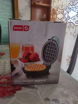 DASH Mini Maker for Individual Waffles, Hash Browns, Keto Chaffles with  Easy to Clean, Non-Stick Surfaces, 4 Inch, Aqua for Sale in Palmdale, CA -  OfferUp