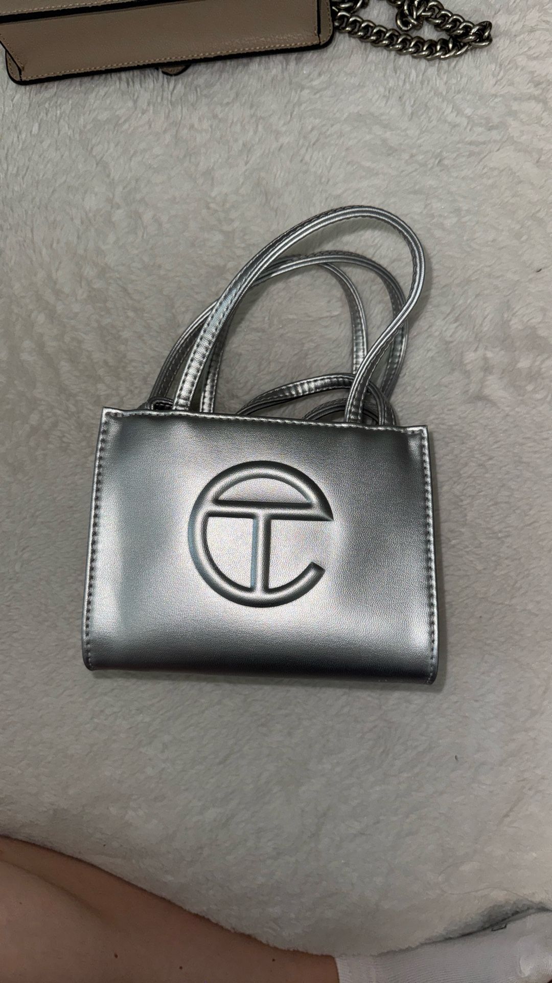 Silver Small Telfar Bag