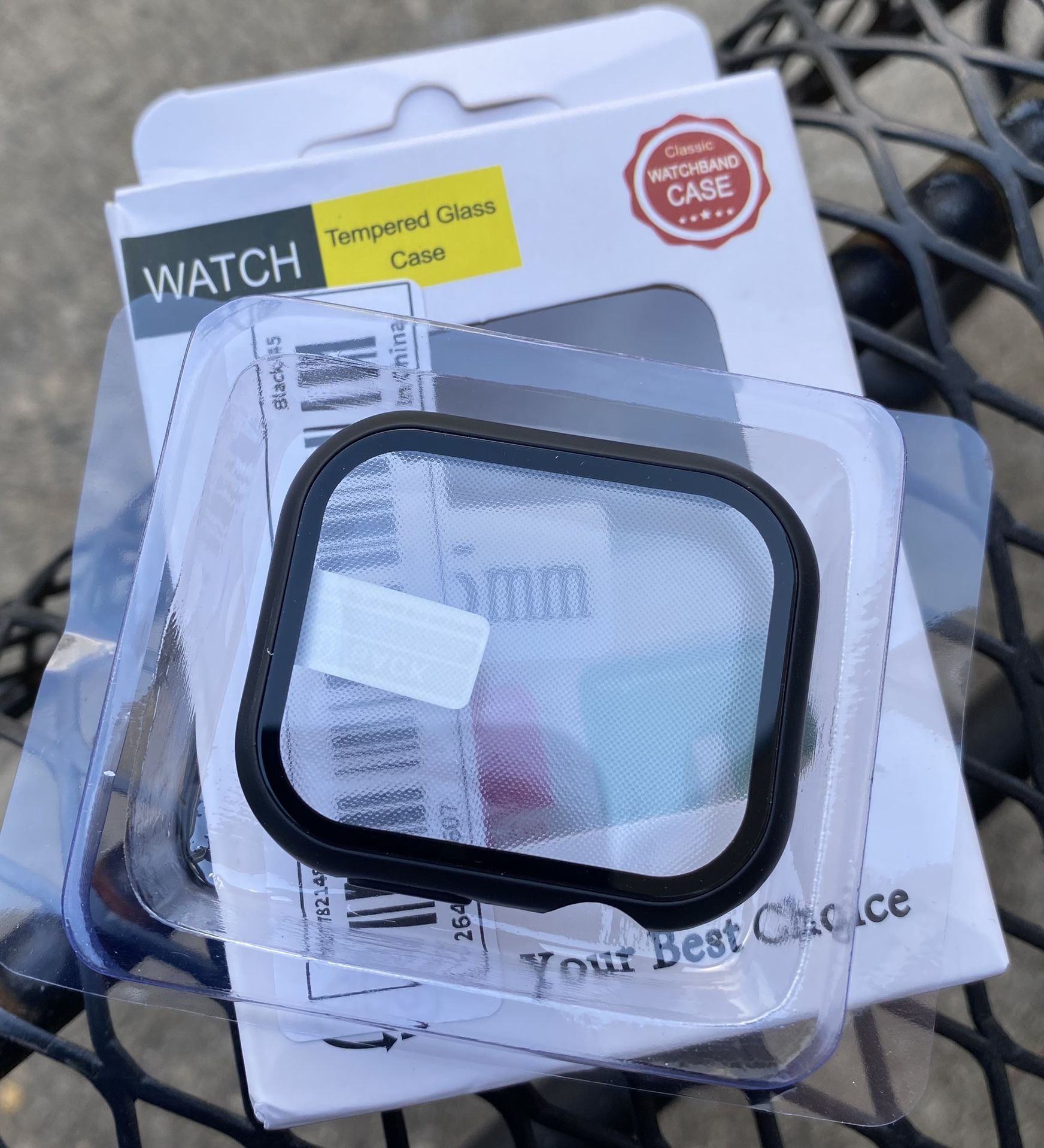 Apple Watch Black Protective Case With Glass Screen 45mm And 49mm