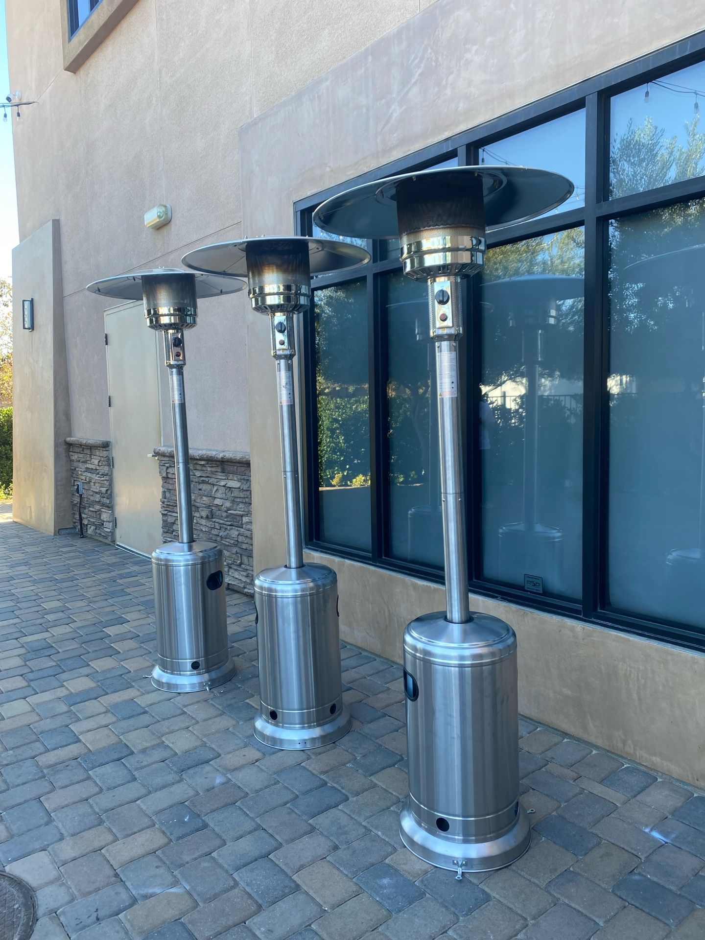 heaters , tents , chairs & tables