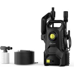 Magic Electric Power Washer Kit 1650 PSI Pressure Washer with 4 Nozzle Tips Foam Cannon with Long Cable & Hose